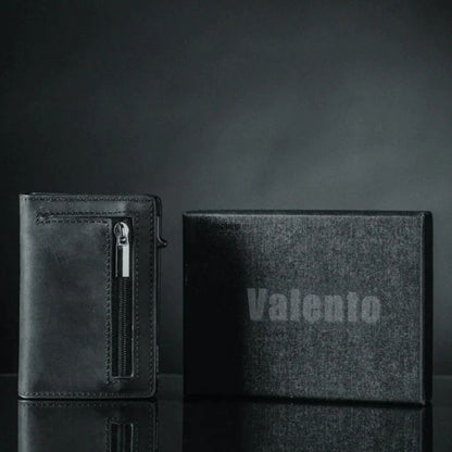 Valento Deluxe™|Portafoglio RFID antifurto in pelle di lusso
