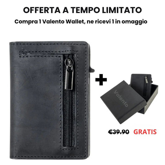 Valento Deluxe™|Portafoglio RFID antifurto in pelle di lusso